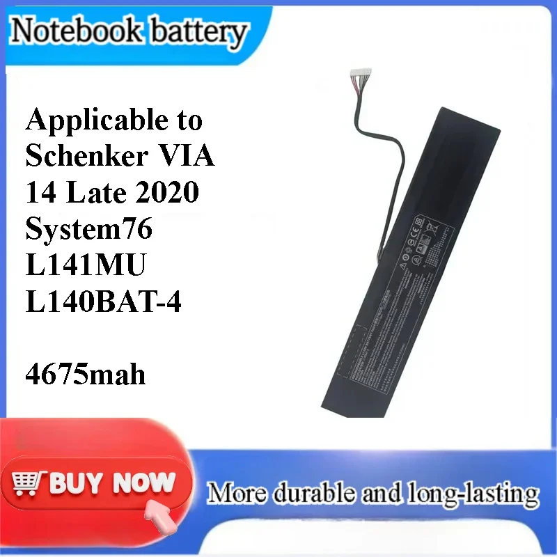 [NEW] for Schenker VIA 14 Late 2020 for System76 L141MU L140BAT-4 Battery Laptop Power Cell