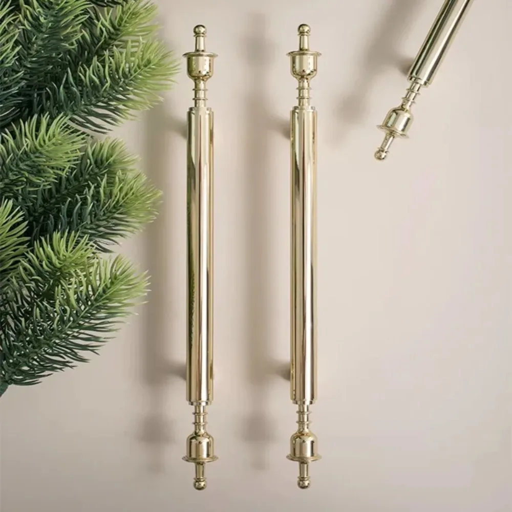 Creative High-end Cabinet Handle French Italian Solid Brass Handle Electroplated Gold Wardrobe Door Shoe Cabinet Long Handle