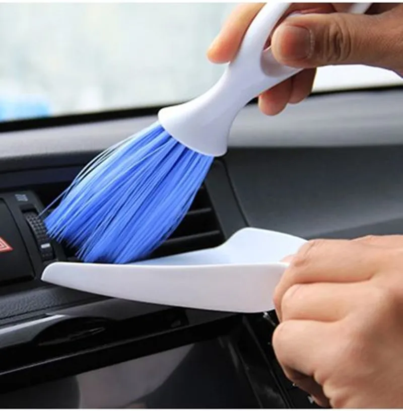 

Car Clean Brush Mini Broom Dustpan Set for Air Conditioner Vent Slit Brush Dusting Blind Keyboard Cleaning Washer