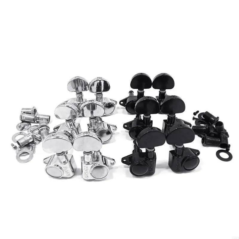 

55KD 3R 3L Vintage Open Gear Ukulele 4 String Guitar Tuning Pegs Keys Tuners