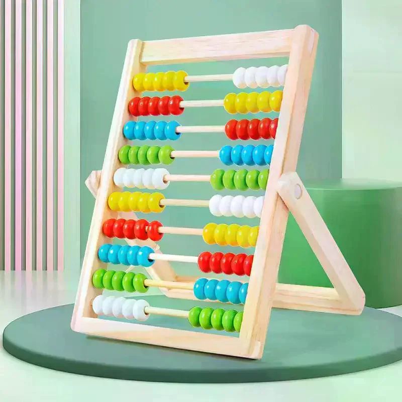 1 pz numero aritmetico abbaco classico giocattolo educativo di conteggio 100 perline giocattoli per l'apprendimento della matematica in età prescolare regalo per bambini