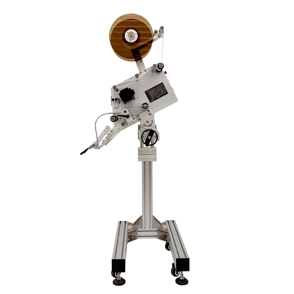 Automatic High-Accuracy Electric Motor-Driven Stainless Steel Paper Adhesive Sticker Labeler Dispenser Machine 300 Cartons