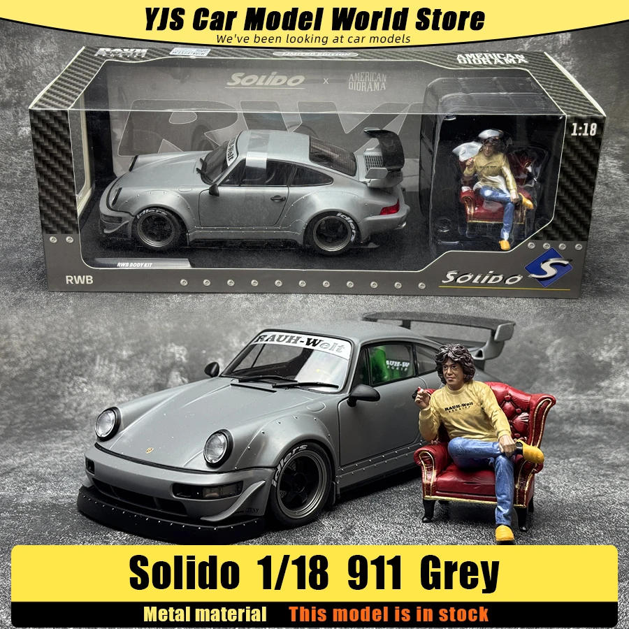 

Solido Diecast model 1:18 911 - R35 TYPE 2 Sports car metal Car model Holiday gift Static ornament