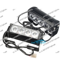 50Pcs/Lot 2Pcs Set 7-Flashing Mode 12V 4 LED Strobe Flash Grille Light Warning Hazard Emergency Lamp Car Truck