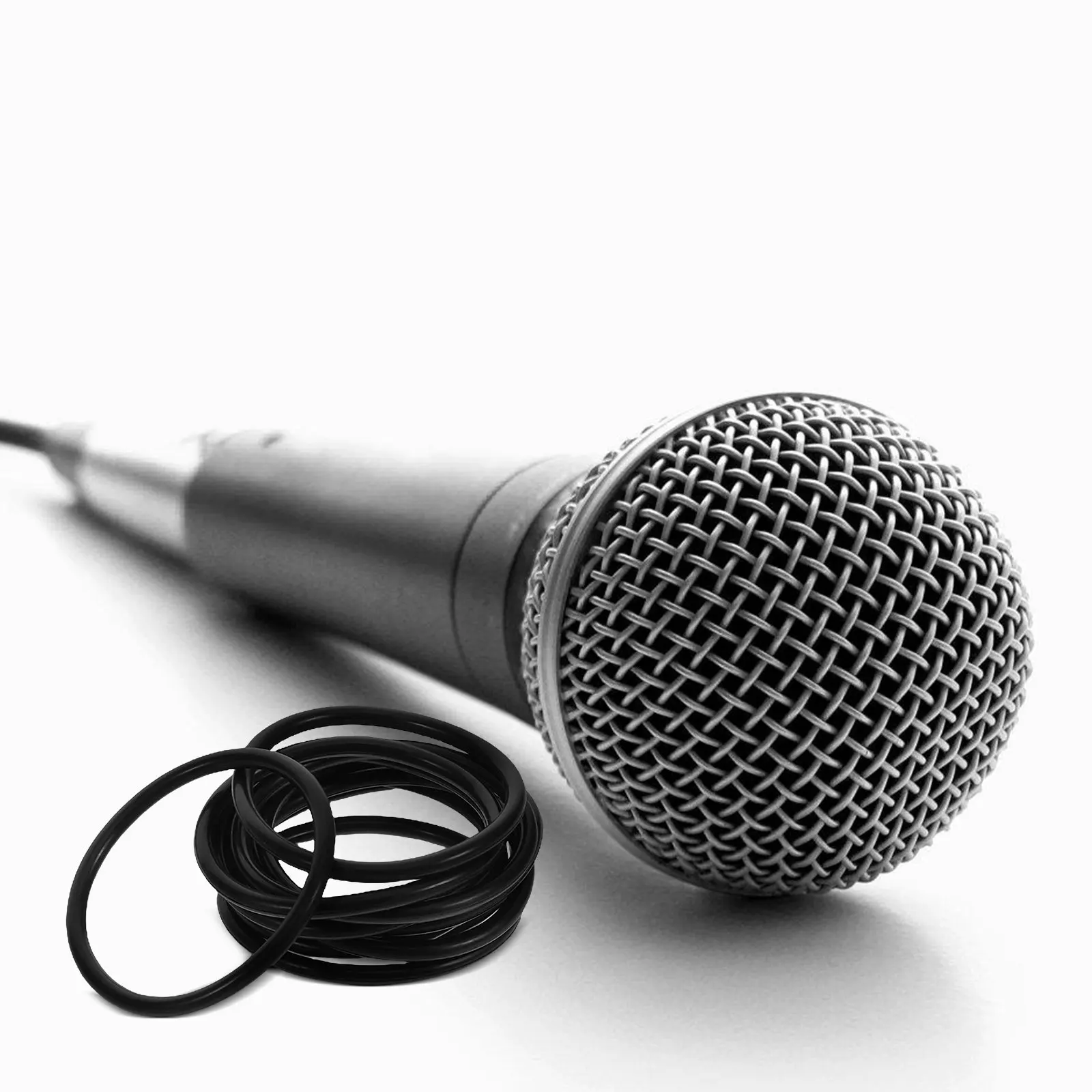 10Pcs Nano Shock Mount Microphone Clip Holder Universal Fit Condenser Mic Stand Desktop Studio Sound Isolation Rubber Mount