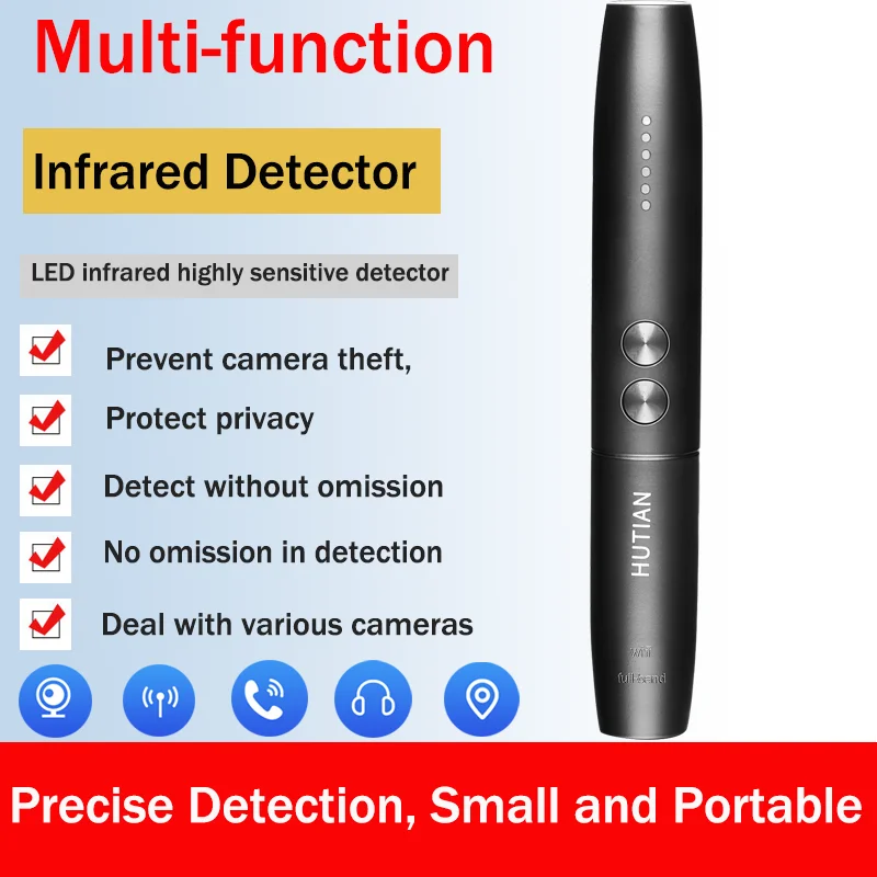 Cam Pen-Detector de cámara antiespía, dispositivo de detección de insectos, buscador de señal RF inalámbrico, Audio GSM, antigps, escáner de