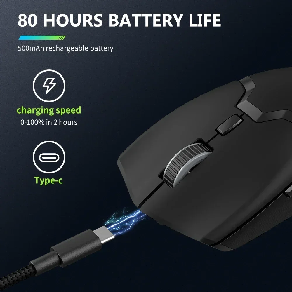 M800 DB × Stereo model M800 Delux M800 PRO PAW3395 Wireless Gaming Mouse Bluetooth Tri-Mode