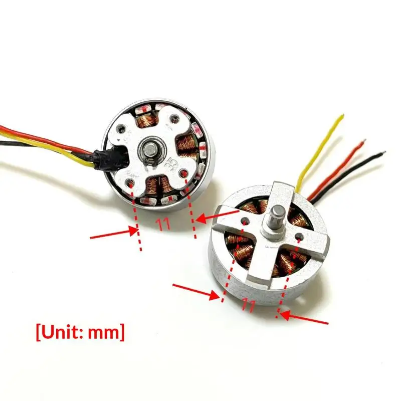 【W】1Pcs 23.5mm 2S-3S 3 fases usado 1700KV Mini 1806 Micro Motor sem escova de alta velocidade para RC Drone FPV Quadcopter Motor de aeronave