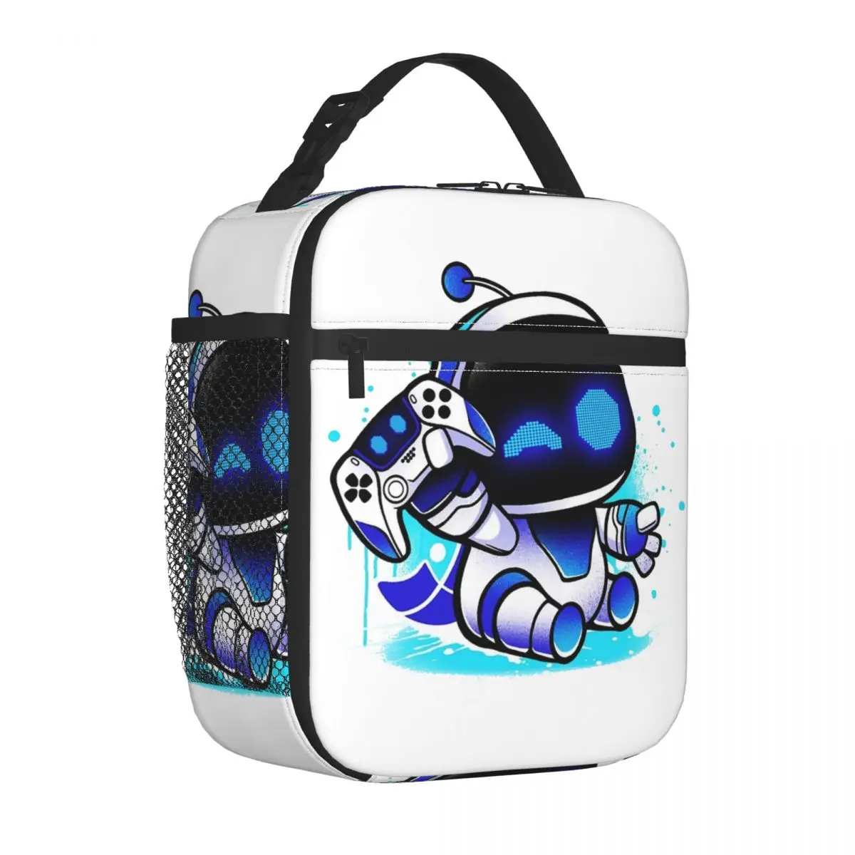 Bolsa de almuerzo con aislamiento Astrobot Pattern Astros Game Merch para la escuela, oficina, bolsa de almacenamiento de alimentos, loncheras térmicas reutilizables