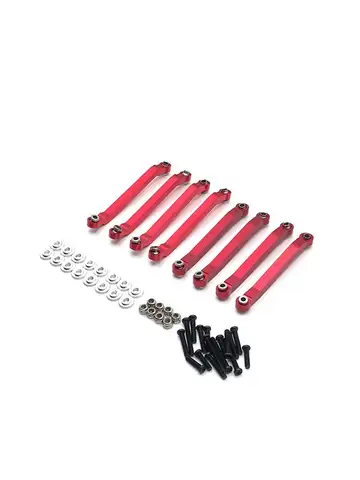 Metal Chassis Pull Rods para RC Car, Fixed Link, Suspensão Tie Rod, Peças de Atualização, MN D90, D91, D96, D99, D99S, MN90, 1, 12, 8Pcs