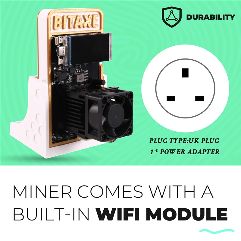 

TA-Bitaxe Gamma601 Bitcoins Miner Solo Miner 1.2TH/S BM1370 Asic Chip 2.4G Wifi Open System 18W BTC Crypto Miner