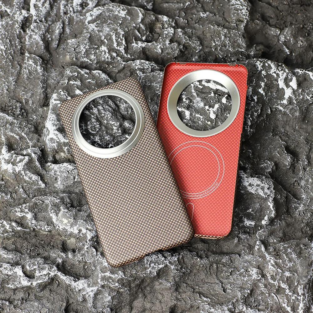 

Чехол для Magsafe для Huawei Mate 70 Pro Plus, магнитный чехол из настоящего углеродного волокна для Huawei Mate 70 Pro/70Pro + чехол из арамидного волокна