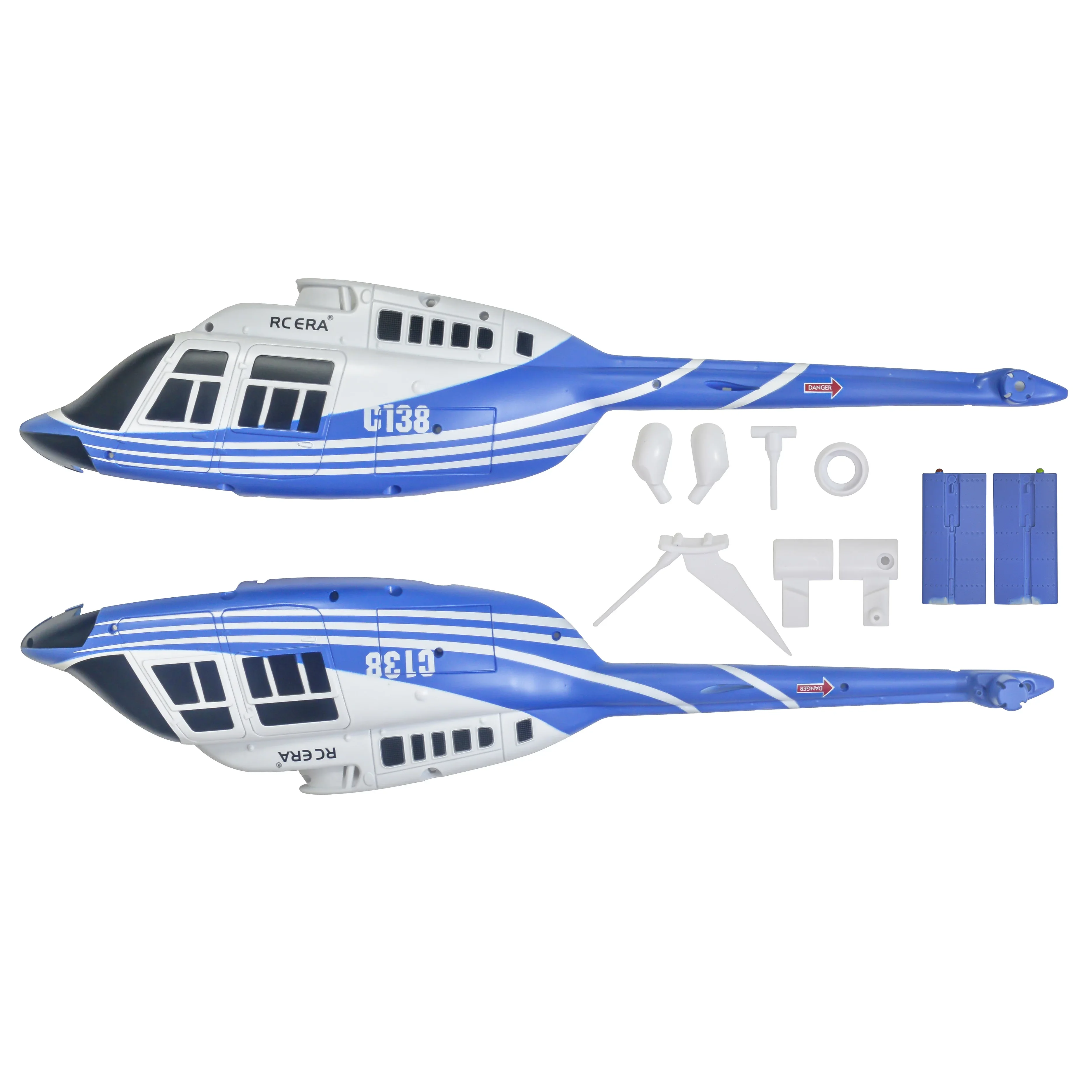 Rc era c138 bell 206 rc helicóptero peças de reposição acessórios corpo escudo capa eixo lâmina placa principal motor rolamento engrenagem servo