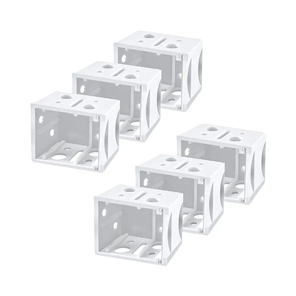 Plastic 6 Pcs Vertical Mounting Replacement Track End Cover Box Profile Box Window Blinds Box Brackets Replacement Accessories
