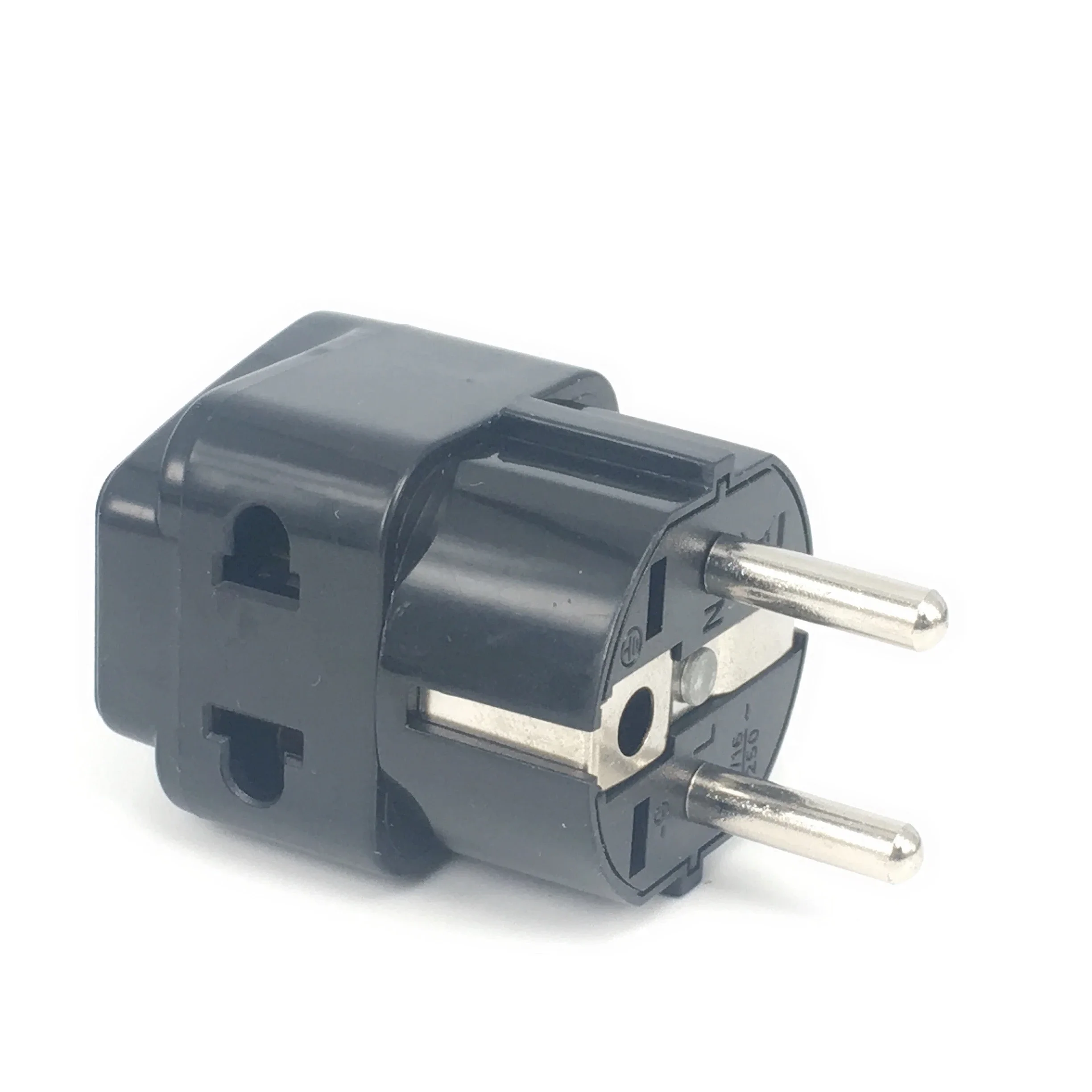 Universal Grounded Eropa CN US AU UK Ke EU Adaptor Plug Travel Rusia Korea Jerman Prancis 16A Konverter Soket 250V Tipe E