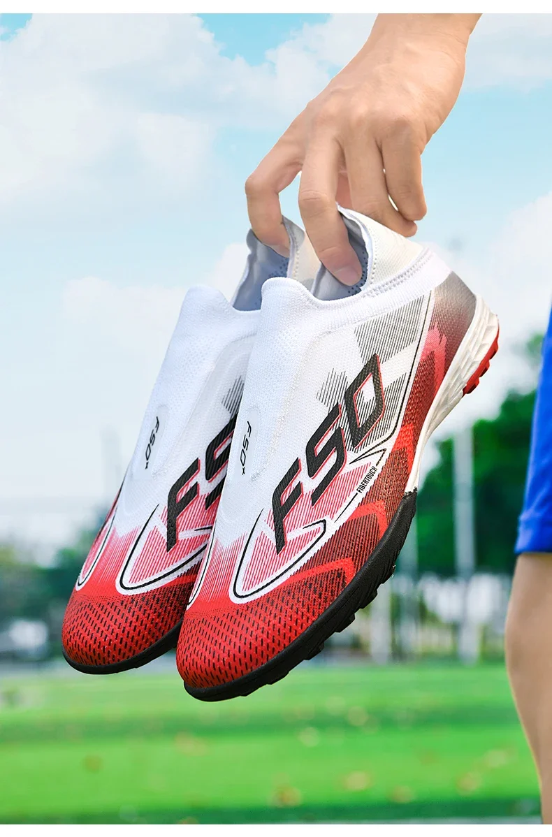 Herren Original Fußballschuhe Hochwertige Atmungsaktive Ultraleichte Profi-Fußballschuhe für Spielfeld und Training – Detail 26