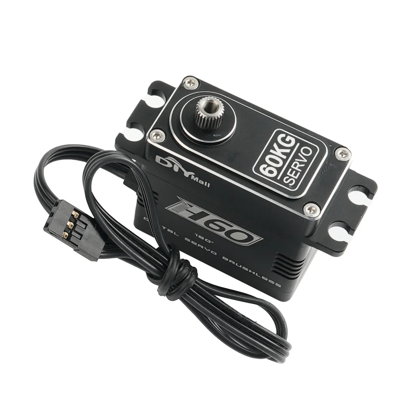 8.4V 60KG Digital Super Coppia 0.1Sec Ingranaggi in acciaio Servo senza spazzole Corpo interamente in metallo impermeabile per la maggior parte dei robot aerei 1/8 1/10 RC