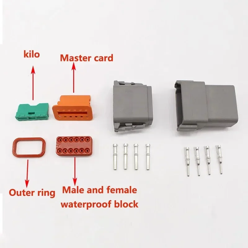 5/10/20 Sets DT06-2S DT04-2P DT DTM/DTP/DT15/DT13 Deutsch Waterproof Wire Automotive Connector Kit Sealed Plug and Socket