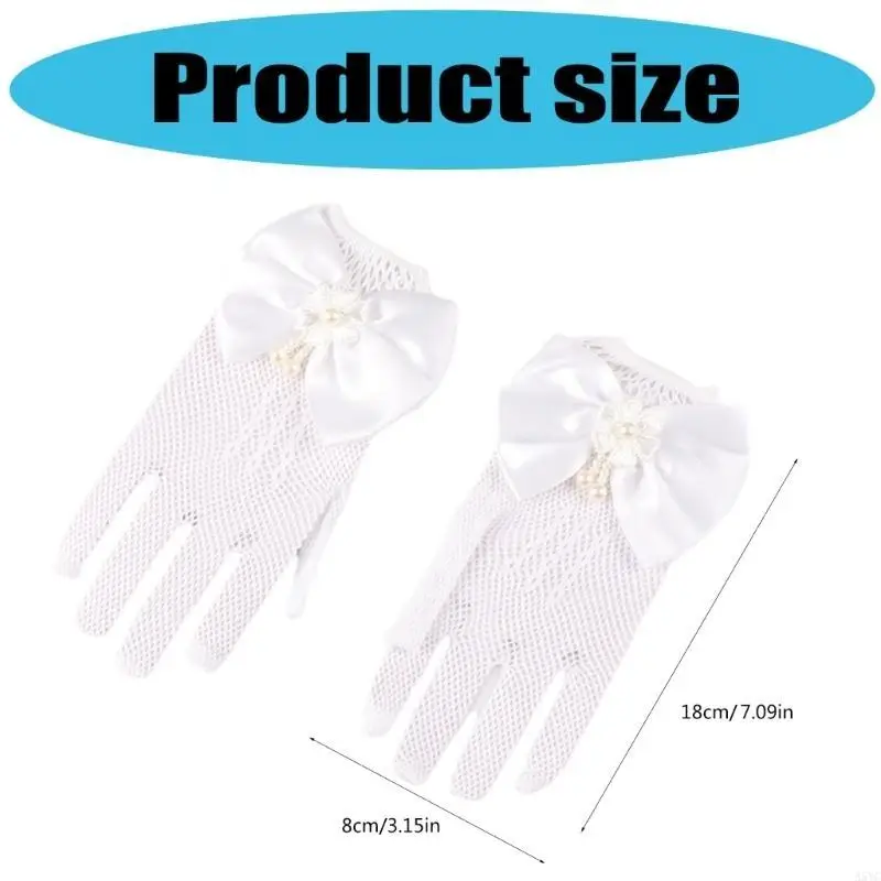 A5YC 1 пара кружевных перчаток, удобное платье для младенцев, варежки, детские праздничные перчатки для платьев для девочек, для