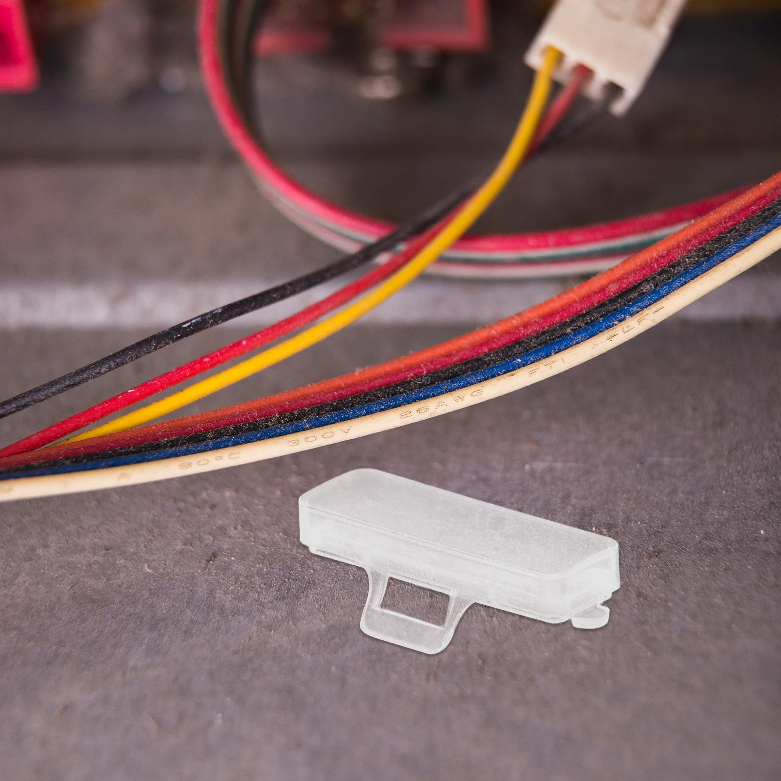

Wire Protection Box Cable Labels Holder Transparent Electrical Cases Tags Plastic Wire Management Identification Marker Zip Tie