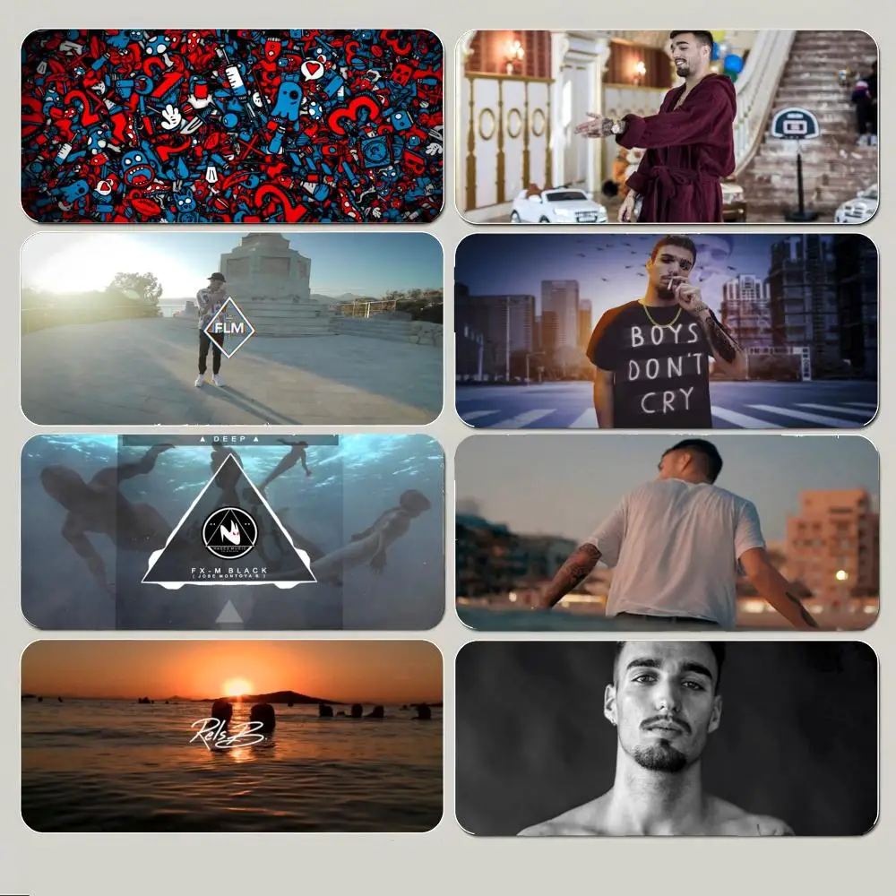 Rapper singer R-Rels B Mouse Pad Large Gaming Mousepad with Thick Stitched Edge Non-Slip Desk Mat