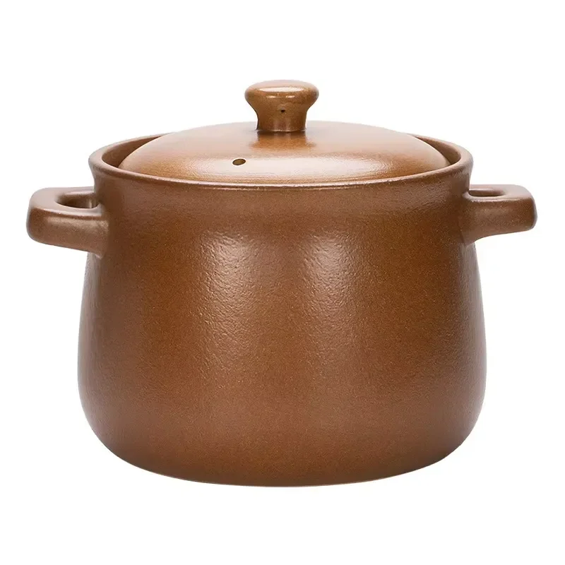 Wholesale Solid Color Heat Resistant Unglazed Clay Pot Special Saucepan