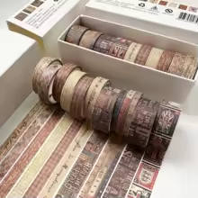 Retro Grid Washi Tape Set