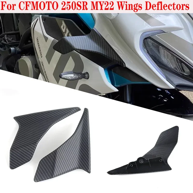 FOR CFMOTO CF250SR 250SR  MY22 Motorcycle Parts Side Downforce Naked Spoilers Fixed Winglet Fairing Wings Deflectors