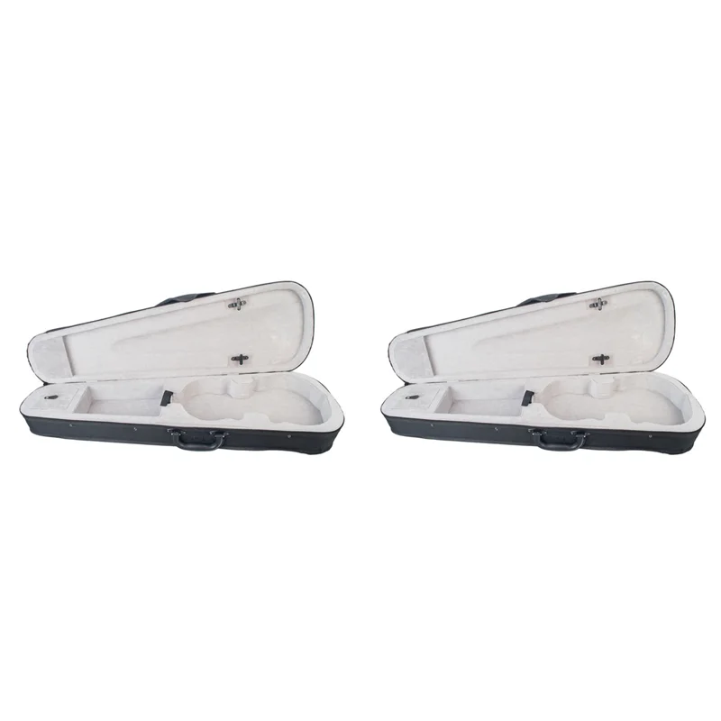 

ABLB-2X Violin Case 4/4 Size Professional Triangular Shape Violin Hard Case -Silver Inside Violin Parts New