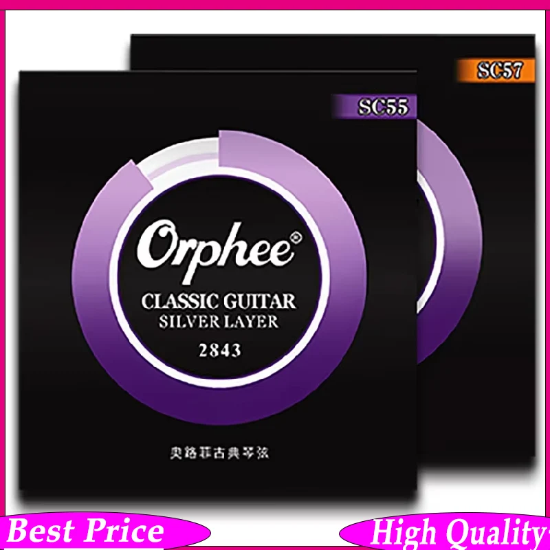 

Orphee SC Series Classic Classical Guitar Strings Imported Clear Nylon Silver Plated Wire Strings Guitar Accessories