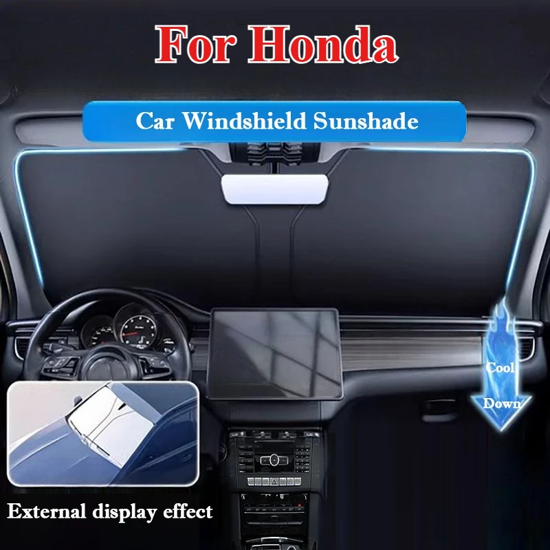 

Для Honda CR-V HR-V Odyssey Vezel Fit Breeze Civic Accord автомобильный солнцезащитный козырек лобовое стекло передняя защита от ультрафиолета авто внешние аксессуары