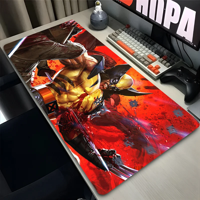 Gamer Mousepad Anime Gaming Cabinet Mouse Pad Large Mouse Mat W-wolverine Natural Rubber Desk Mat PC Desk Mats Design Mousepads