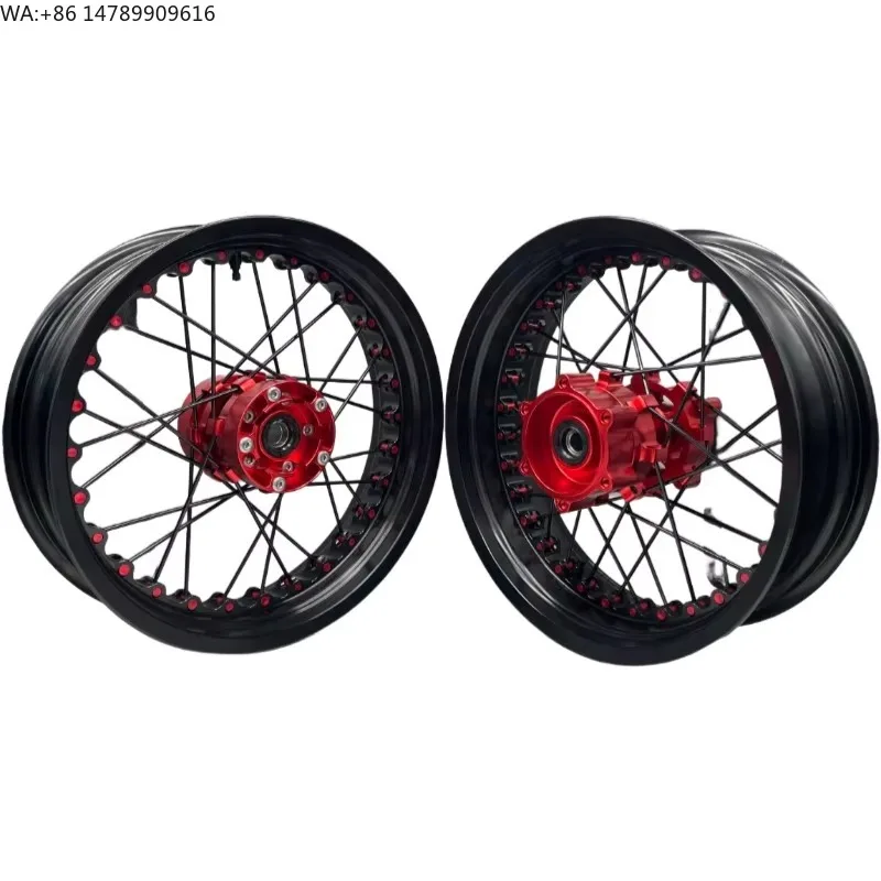 

Premium Bespoke Full-size Motorcycle RimsTubeless Wire Spoked Wheels Set Fit For Triumph Bonneville T100/ T120Motorcycle Riding