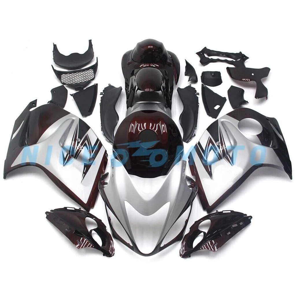Injection Fairings Kits For GSX1300R 2008-2020 19 18 16 17 09 12 15 13 10 Hayabusa GSX-1300R  Fairing Silvery Black
