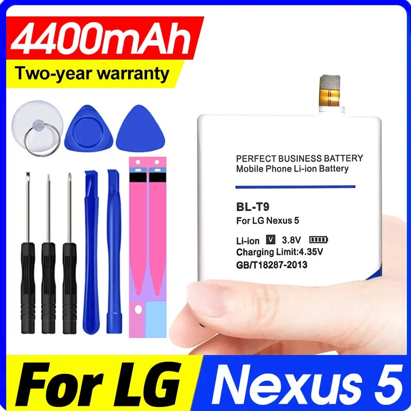 High Quality 4400mah Bl-t9 Bl T9 Battery for Lg Google Nexus 5 E980 g D820 D821