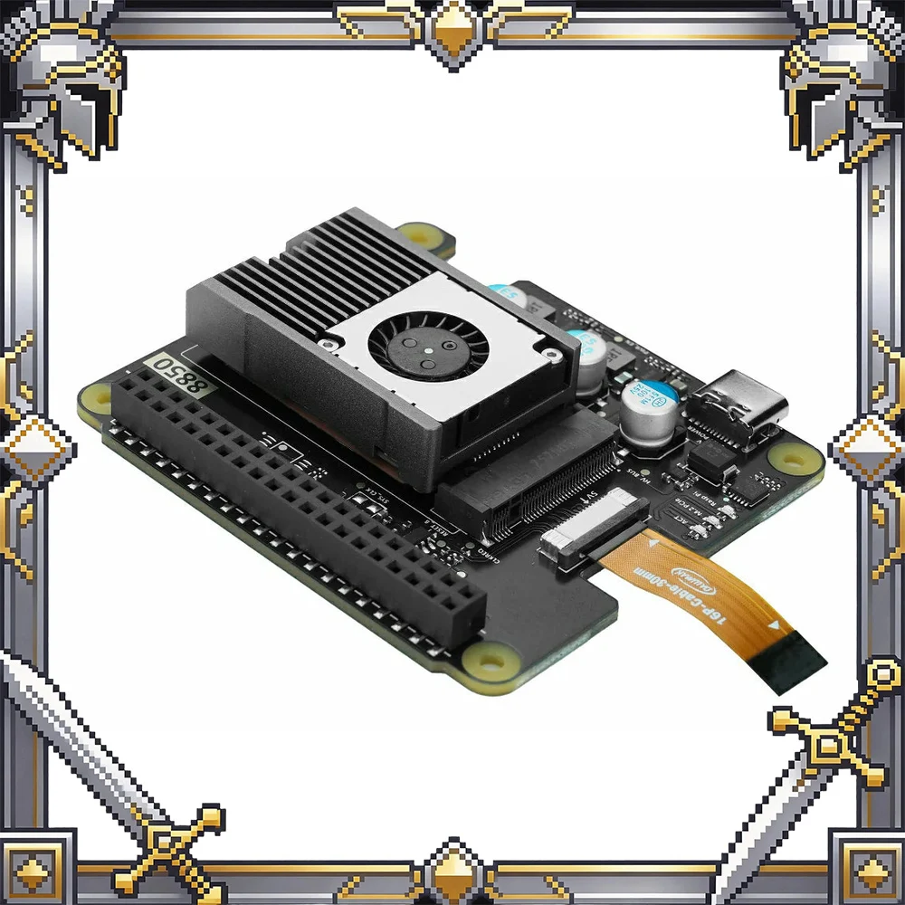 M5Stack AI-8850 LLM Acceleration M.2 Kit 4GB AX8850 Edge AI Computing Module for Local AI Inference