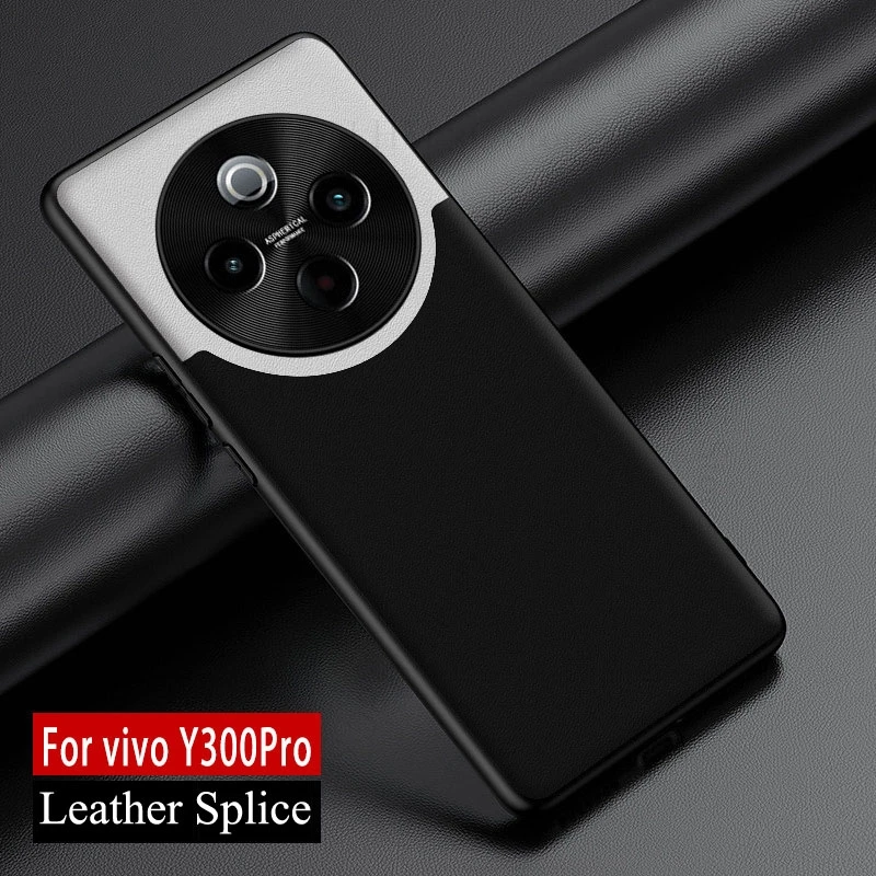 

For vivo Y300 Pro Plus Phone Spliced Leather Shockproof Case For Vivo Y300 Pro Soft Silicone Protective Cover For VIVO Y300 Capa