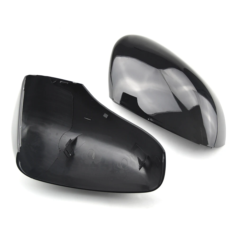 

For Renault Clio 4 Mk4 / Zoe / Captur 2012-2019 Mirror Case Glossy Black Car Side Door Rearview Mirror Cover Cap