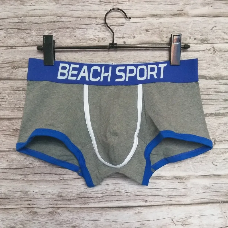 

Классическое мужское нижнее белье, хлопковые боксеры, нижнее белье с низкой посадкой, двухслойная сумка, впитывающая пот, дышащая, моделирующая фигуру, прилив BS221