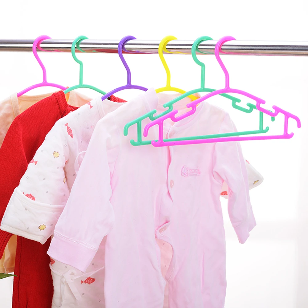 10Pcs Baby Clothes Hanger Heavy Duty Non-slip Kids Coat Free Space Saving Infant Hanger for Outdoor Indoor Laundry Closet