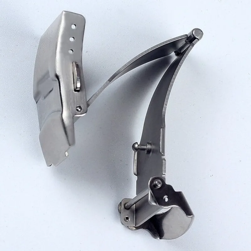16mm 18mm 20mm 22mm 24mm Stainless Steel Watch Band Pin Buckle for Watch Folding Buckle Double Press Silver Watch Accessories
