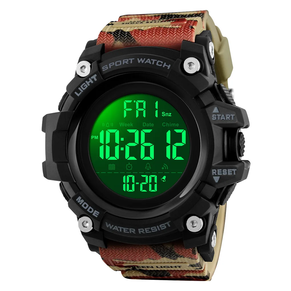 Men Sport Watch Waterproof Military Watches Alarm Clock Digital Men's Sports Watches Outdoor Multifunction Wristwatch for kids