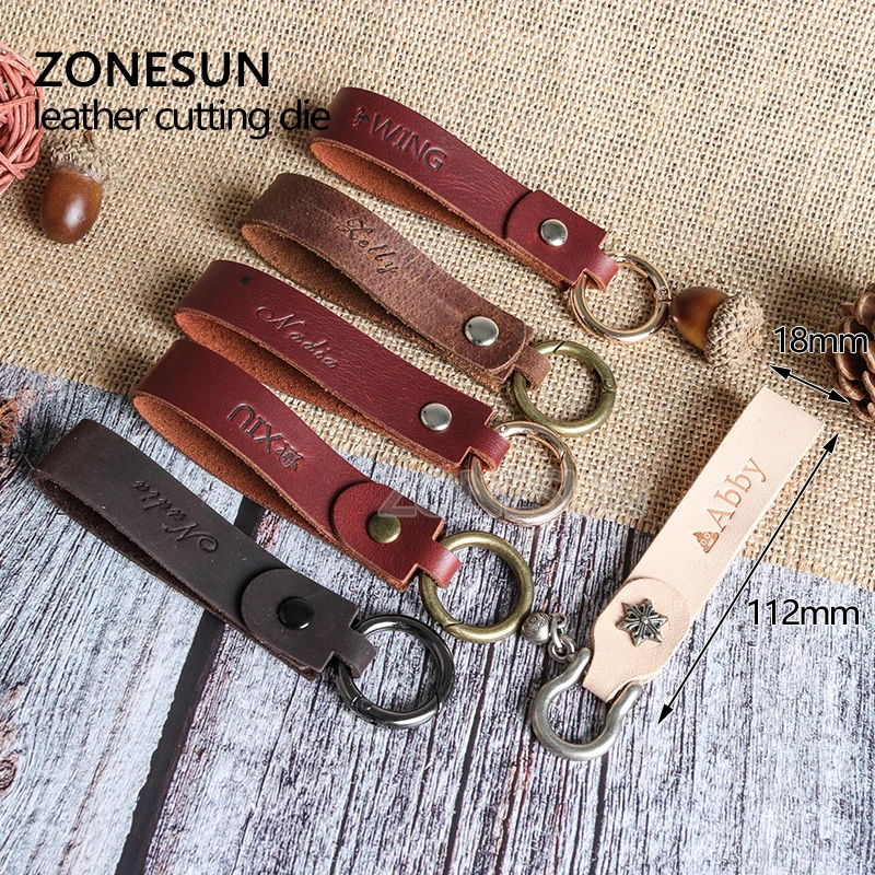 ZONESUN Customized Shape Laser Leather Punch Die Photo Paper PVC EVA Sheet Cutter Mold DIY Key Ring Die Cutting Mould Knife