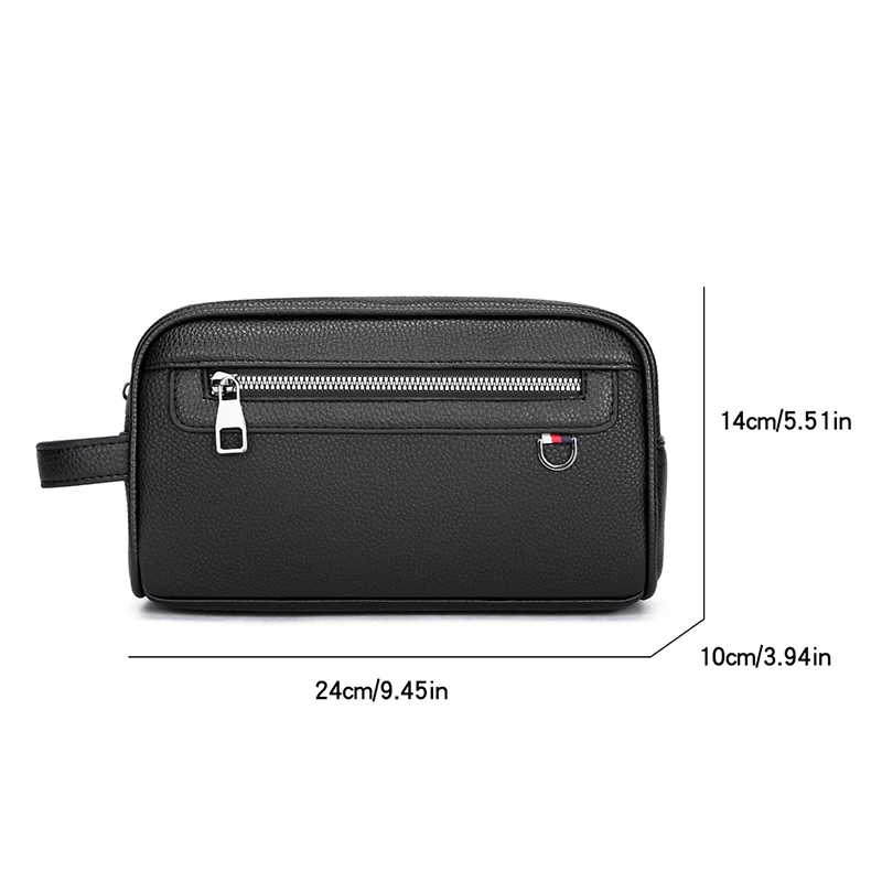 Hohe Qualität Weiches Leder Männer Taschen Mode Business Clutch Tasche Casual Reise handtasche Telefon Geldbörse Designer für Männliche Geburtstag Geschenk – Detail 16