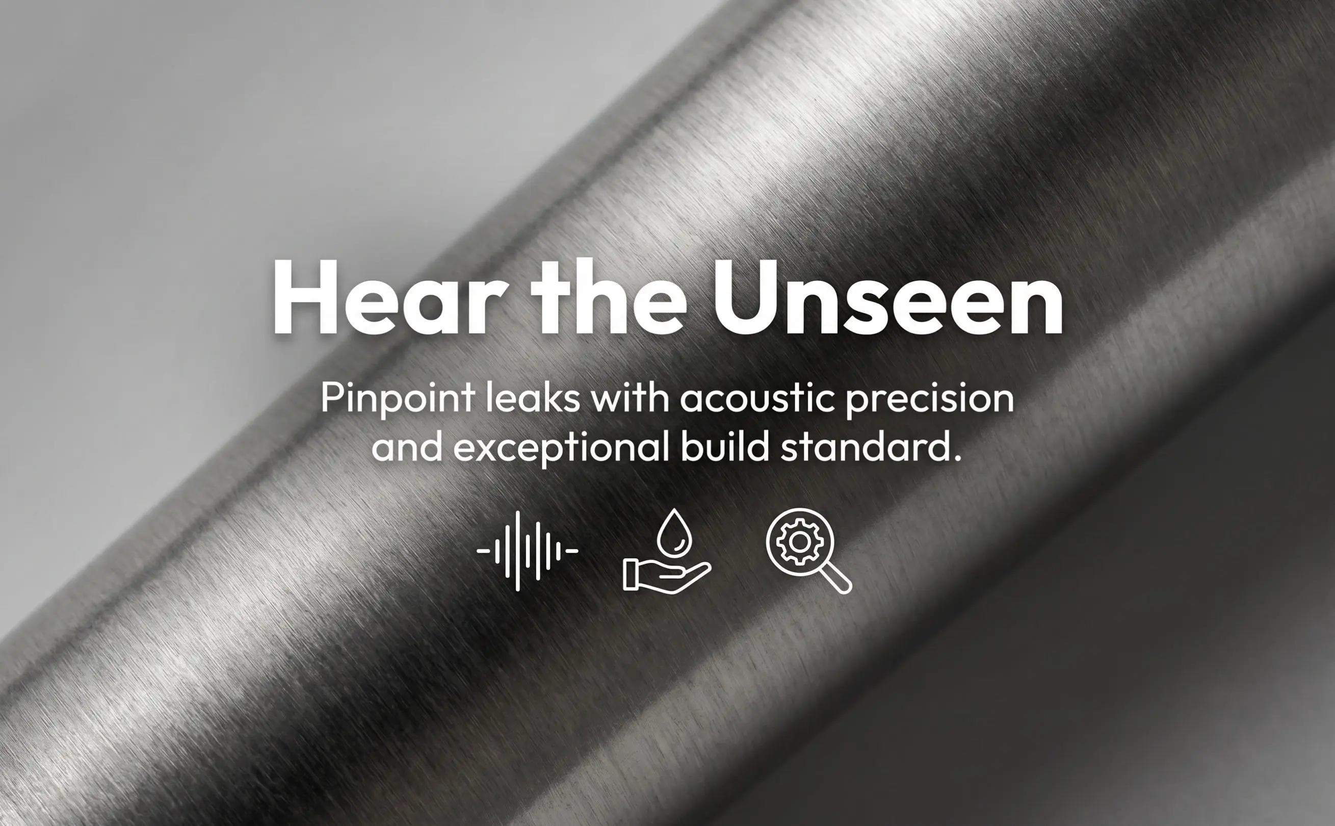Stainless Steel Pipe Leak Detection Rod High Sensitivity Acoustic Leak for Underground Water Leakage Monitoring