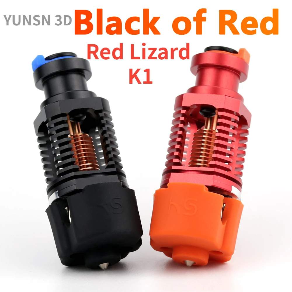 

3D-принтер V6 Hottend Kit Red Lizard K1 MK3 Titan собрать медное сопло Hottend0,4 мм для Voron 2,4 Prusa I3 Ender-3 V2