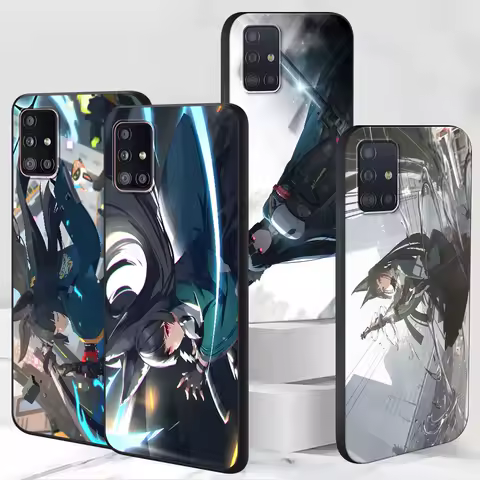 Hoshimi Miyabi Zenless Zone Zero Case for Samsung Galaxy S23 S10e S10 S21 FE S22 S9 S24 Ultra S20 Plus Soft Black Phone Cover