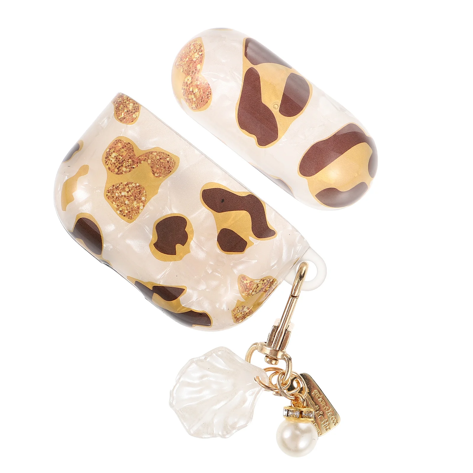

Leopard Print Earphone Cover Portable Lightweight Protective Case Compatible Impact Resistant Scratch Proof Earphone