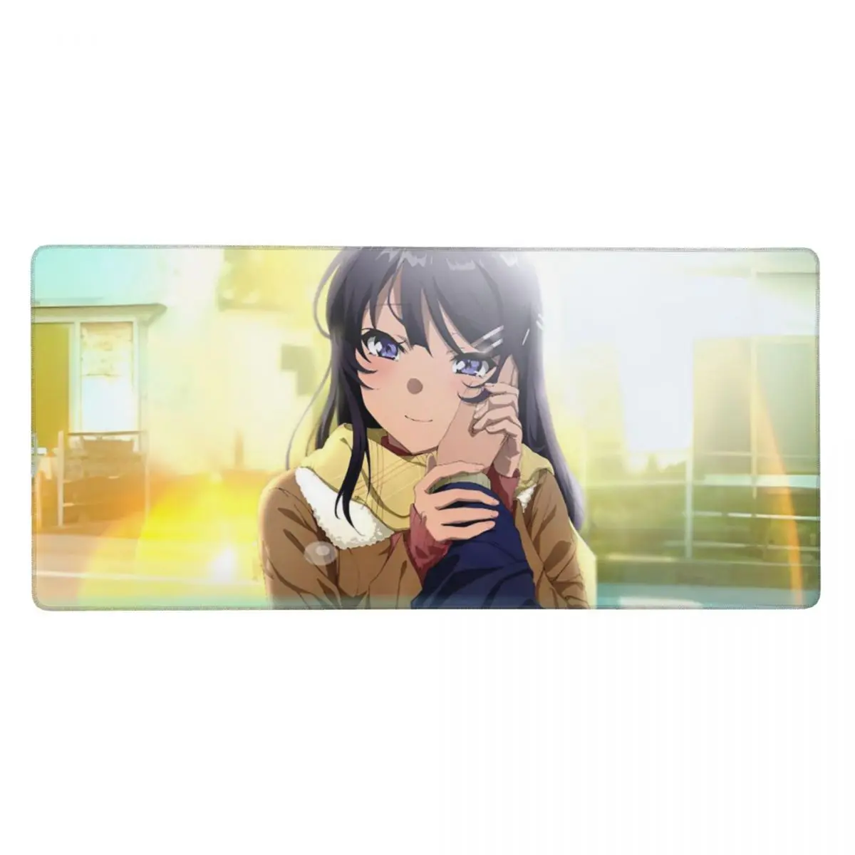 Bunny Girl Sakurajima Mai Anime Large Mouse Pad Computer Keyboard Mouse Mat PC Laptop Desk Mat Office Accessories Table Mats