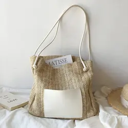 Beach Bag Vintage Straw Bag 2024 Lunch Bag Vacation Purse Commute Designer Luxury Bag Large Capcity Shoulder Bags Women Tote Bag